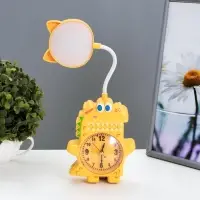 Лампа настольная RISALUX &laquo;Динозаврик&raquo;, светодиодная, 3 Вт, от батареек АА/USB, жёлтая, 4&times;12&times;35 см