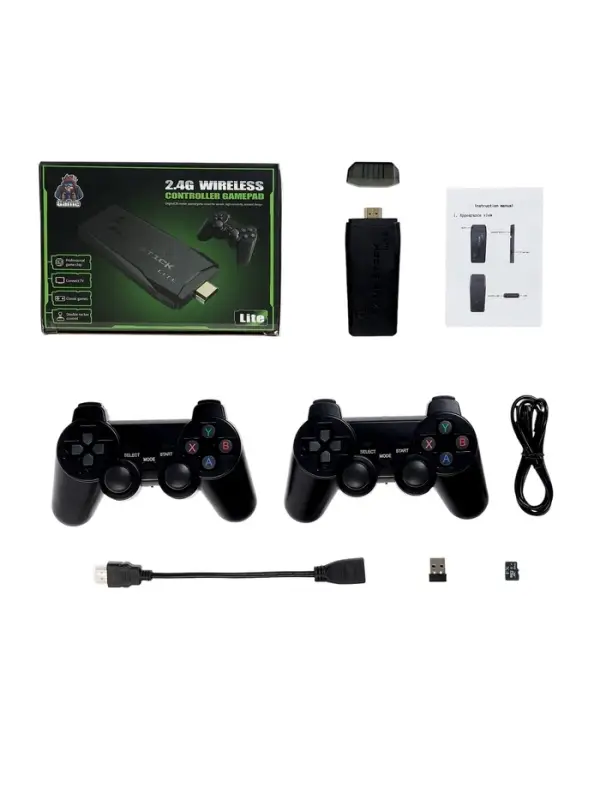 Игровая приставка Game-5, 8/16/32 бита, 4K, 64 ГБ, HDMI, microSD, 2 джойстика, чёрная Игровая приставка Game-5, 8/16/32 бита, 4K, 64 ГБ, HDMI, microSD, 2 джойстика, чёрная