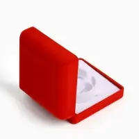 Футляр бархатный под браслет &laquo;Классический&raquo; 9&times;9&times;4 см, красный, d=5.4 см