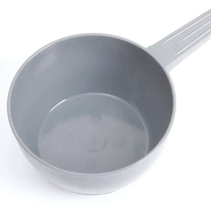 Ковш пластиковый для купания и мытья головы, детский банный ковшик, 1 л., серый