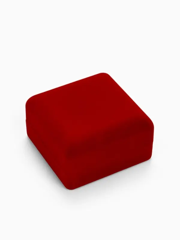 Футляр бархатный под браслет, часы &laquo;Классика&raquo;, 9&times;9.5 см, красный