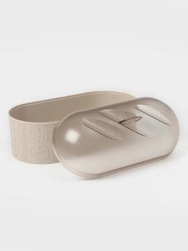 Хлебница с крышкой Альтернатива &laquo;Меланж&raquo;, 33&times;16&times;19 см, пластик, бежевая