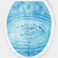 Сиденье для унитаза &laquo;Декор. Капли&raquo;, 44.5&times;37.5 см, с крышкой, белое