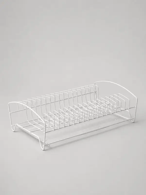 Сушилка для посуды с поддоном, 39&times;25&times;12 см, белый