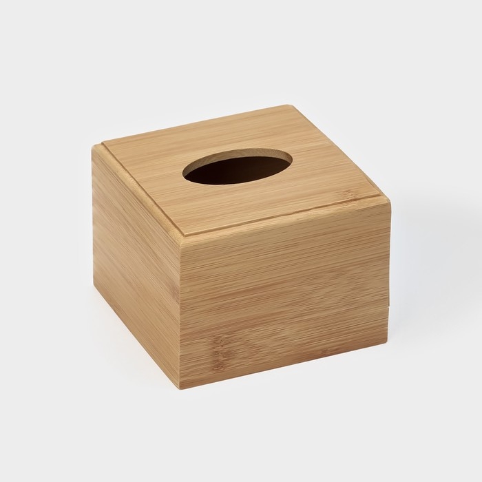 Салфетница Доляна «Комфорт», 12×9 см, бамбук Салфетница Доляна «Комфорт», 12×9 см, бамбук