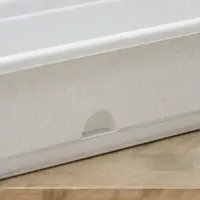 Балконный ящик для цветов, 13.6 л, 80&times;18.5&times;15 см, пластиковый, цвет мрамор