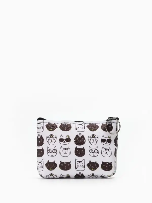 Кошелёк маленький &laquo;Коты&raquo;, монетница, на молнии, МИКС