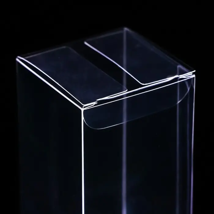 Складная прозрачная коробка из PVC, для упаковки подарков, 5×5×12 см
