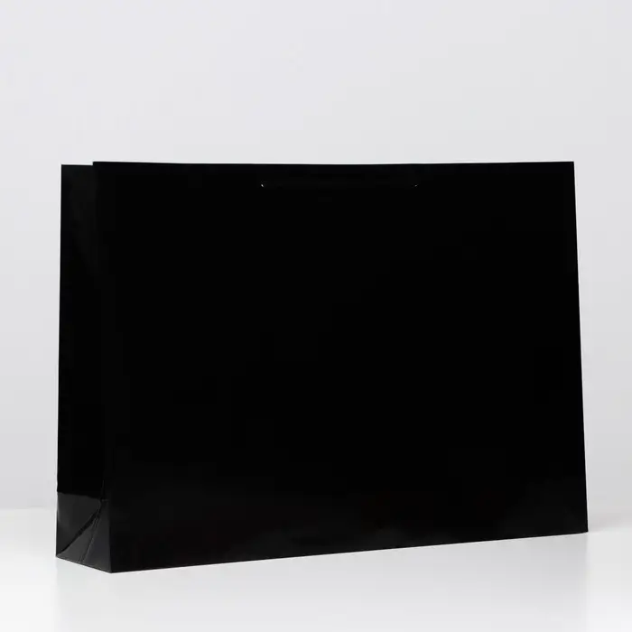 Пакет ламинированный, чёрный, 38 х 53,5 х 13 см Пакет ламинированный, чёрный, 38 х 53,5 х 13 см