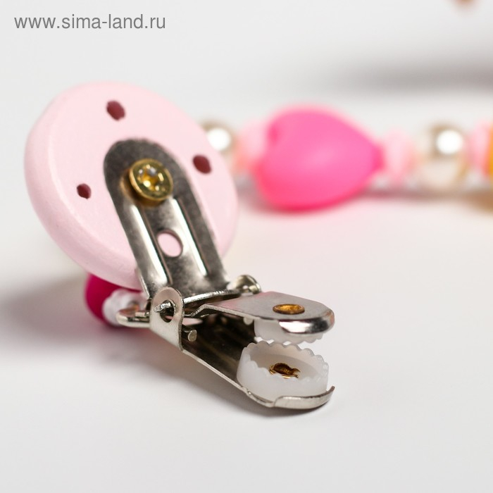 Подарочный набор: Держатель для соски-пустышки и прорезыватель «Принцесса», Mum&Baby Подарочный набор: Держатель для соски-пустышки и прорезыватель «Принцесса», Mum&Baby