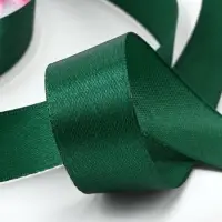 Лента атласная, 20 мм, 91&plusmn;1 м, тёмно-зелёная №128
