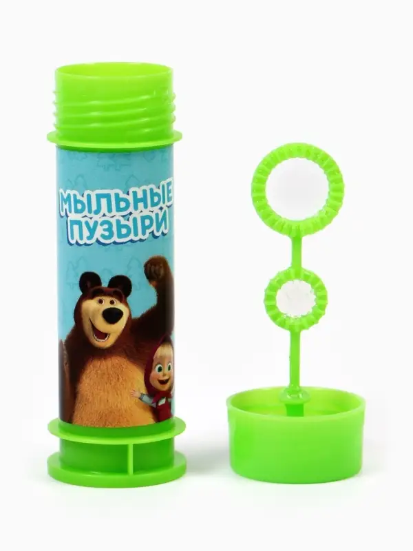 Набор мыльных пузырей 3 штуки, 45 мл, Маша и Медведь