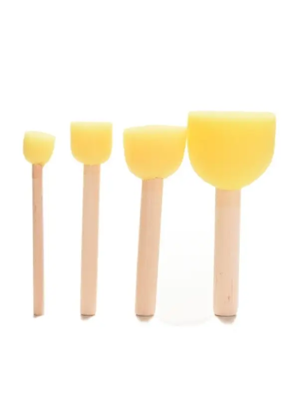 Набор кистей - спонжей, для рисования, 4 штуки