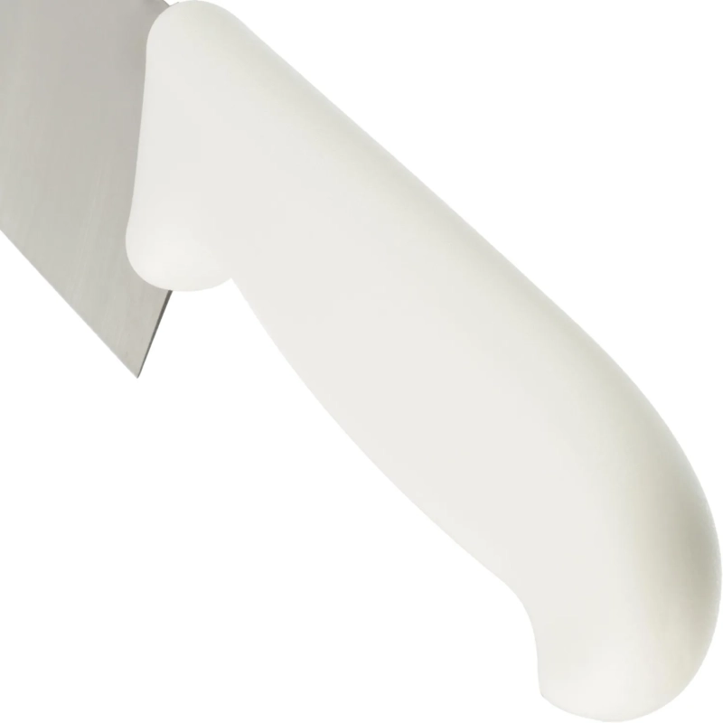 Нож поварской лез 300 мм  толщ 2 мм  3Cr13  белая пластиковая ручка