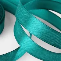 Лента атласная, 12 мм, 23&plusmn;1 м, зелёная №126