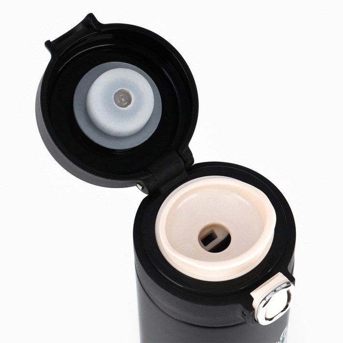 Термокружка, 420 мл, Simple Термокружка, 420 мл, Simple "Уникальность", сохраняет тепло 8 ч, термометр