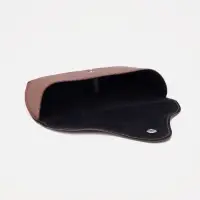 Футляр для очков на кнопке, 16 х 3,5 х 6,5 см, коричневый