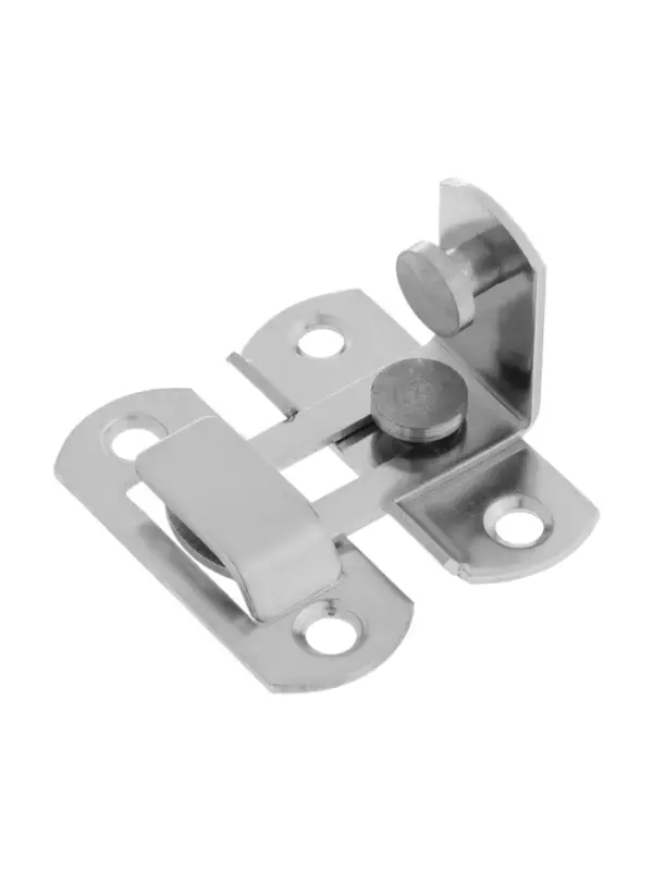 Шпингалет накладной ТУНДРА, угловой, 41&times;32 мм, цвет хром