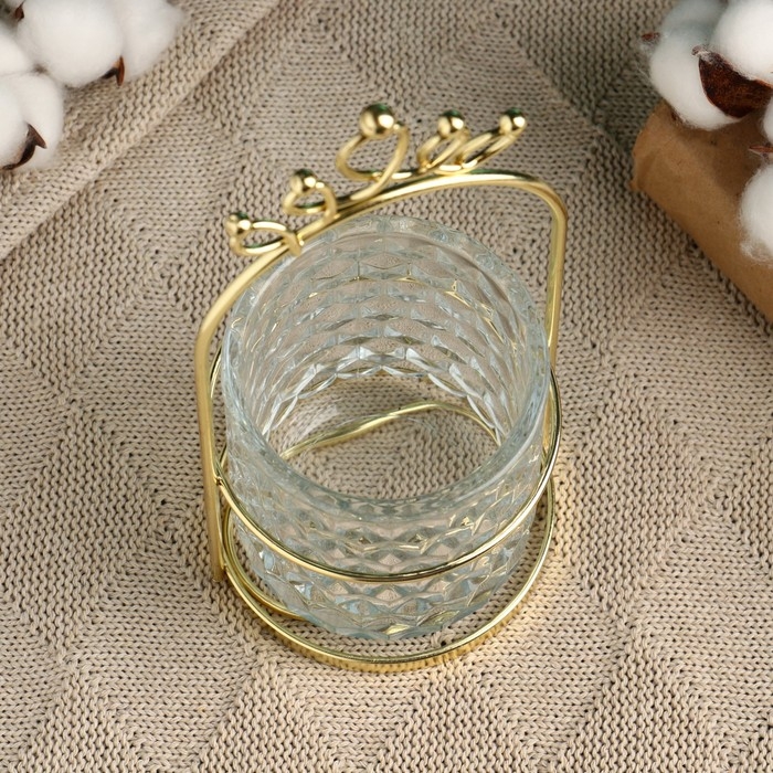 Кашпо стеклянное на подставке, 20х9,5см Кашпо стеклянное на подставке, 20х9,5см