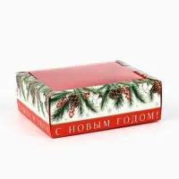 Коробка складная с пластиковой крышкой «Тепла и уюта», 11.5 х 9 х 4 см