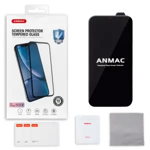 Защитное стекло для iPhone 12 Mini 3D ANMAC черный усиленное Арт. 1137321