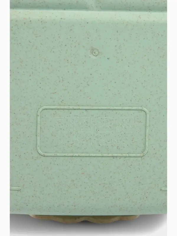 Ланч - бокс в школу Доляна, 1.1 л, 21.5&times;15&times;8 см, с приборами, пшеничная солома, зелёный