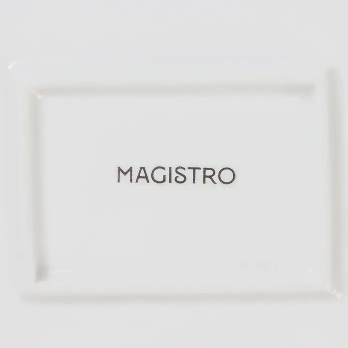 Тарелка Magistro &laquo;Лакомка&raquo;, 25&times;20 см, прямоугольная, фарфор, белая