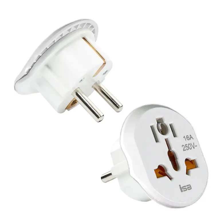 Переходник на все виды розеток ISA AD-01 БЕЛЫЙ (480шт/кор) Переходник на все виды розеток ISA AD-01 БЕЛЫЙ (480шт/кор)