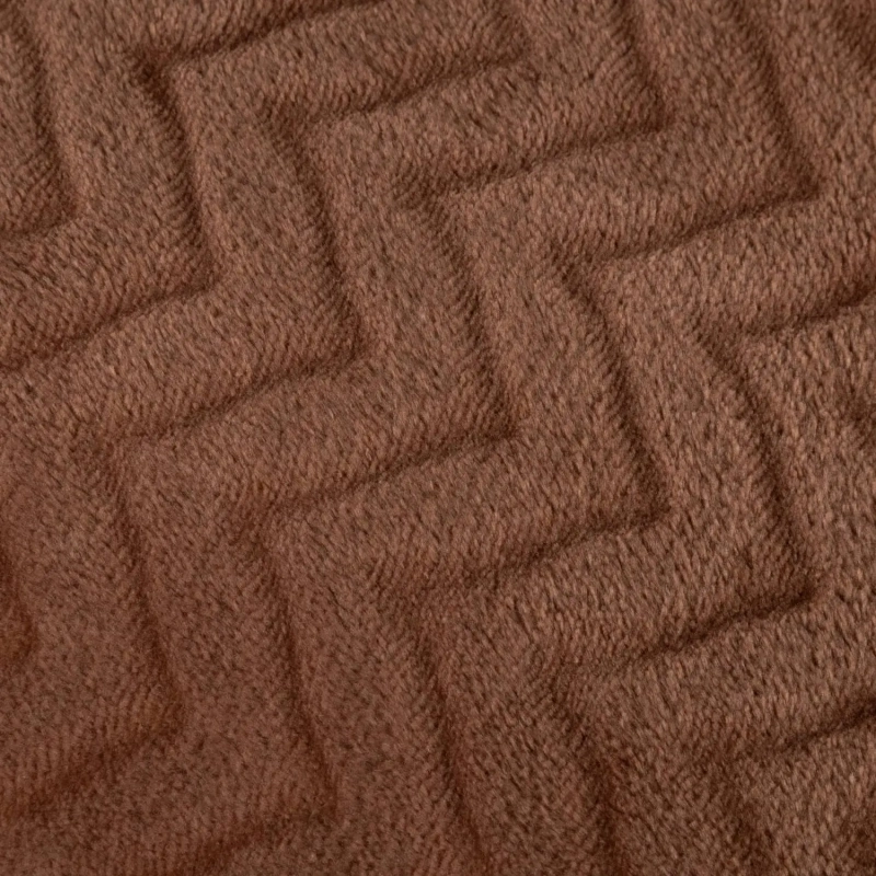 Плед микрофибра Luscan, фактура кофейный 150x200