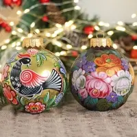 Ёлочные шары набор 2 шт. &laquo;Вдохновение&raquo;, d=10 см