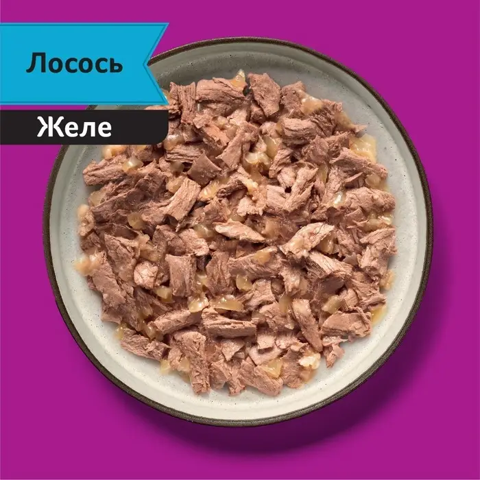 Влажный корм Whiskas Meaty для кошек, лосось, 75 г Влажный корм Whiskas Meaty для кошек, лосось, 75 г
