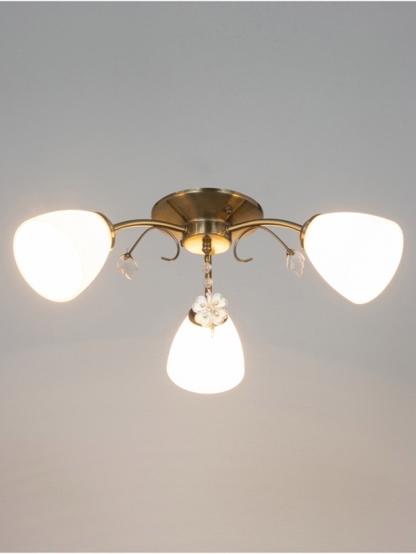 Люстра Люстра "Луиза" 3х40Вт Е27 бронза 56х56х26см
