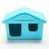 Клетка для грызунов &laquo;Пижон&raquo;, 38&times;27&times;27 см, складная, домик, миска, колесо, бирюзовая