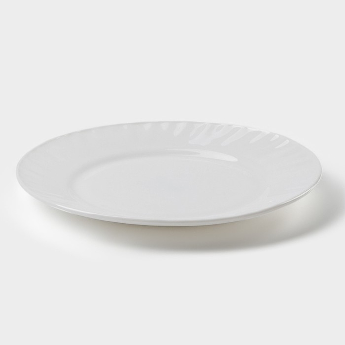 Тарелка десертная Avvir «Регал», d=20 см, стеклокерамика, цвет белый Тарелка десертная Avvir «Регал», d=20 см, стеклокерамика, цвет белый