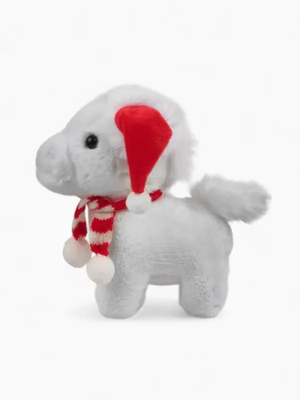 POMPOSHKI мягкая игрушка Лошадка, в шапочке, белая POMPOSHKI мягкая игрушка Лошадка, в шапочке, белая