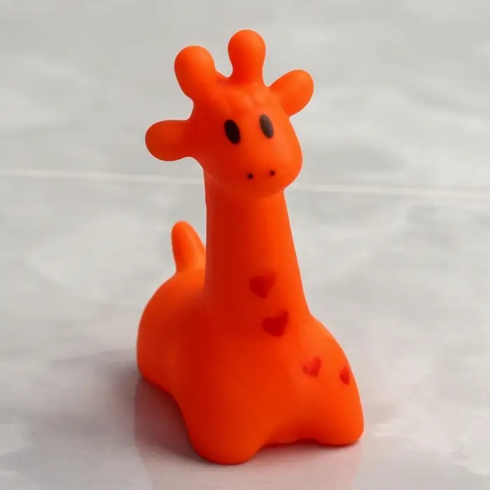 Резиновая игрушка для ванны Крошка Я &laquo;Жирафик&raquo;, 7 см, с пищалкой, МИКС