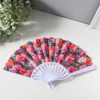 Веер складной &laquo;Россыпь роз&raquo;, 22.5 см