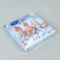 Салфетки бумажные трёхслойные «Зимняя тройка», 33х33, 20 шт