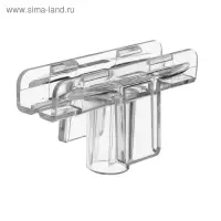 Т-держатель T-S для пластиковых рам, 5,5×2,5×3, цвет прозрачный