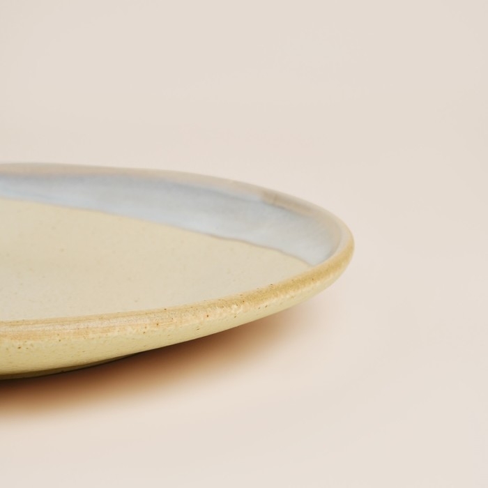 Набор тарелок фарфоровых SL Home «Волный Сардинии», d=27,5 см, цвет бежевый Набор тарелок фарфоровых SL Home «Волный Сардинии», d=27,5 см, цвет бежевый