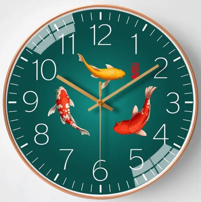 УЦЕНКА Часы настенные интерьерные &laquo;Рыбки&raquo;, плавный ход, d=30 см