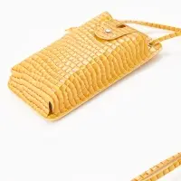 Сумка на магните, с длинным ремнём, 10&times;2.5&times;20 см, жёлтая