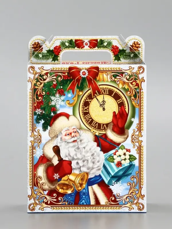 Подарочная коробка новогодняя «Дети», для сладких подарков,14×6×21 см Подарочная коробка новогодняя «Дети», для сладких подарков,14×6×21 см