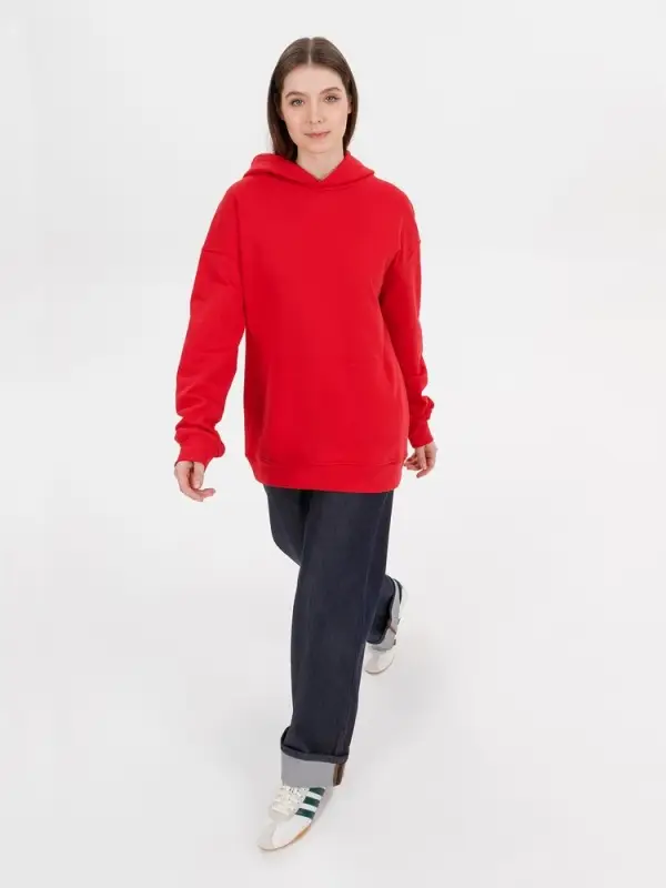 Худи оверсайз унисекс Outshine, красное, размер XS/S Худи оверсайз унисекс Outshine, красное, размер XS/S