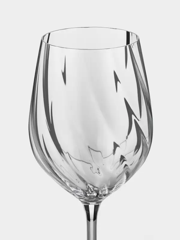 Бокалы для белого вина CRYSTAL BOHEMIA CREX OPTIC, 480 мл, набор 2 шт., стекло, прозрачные