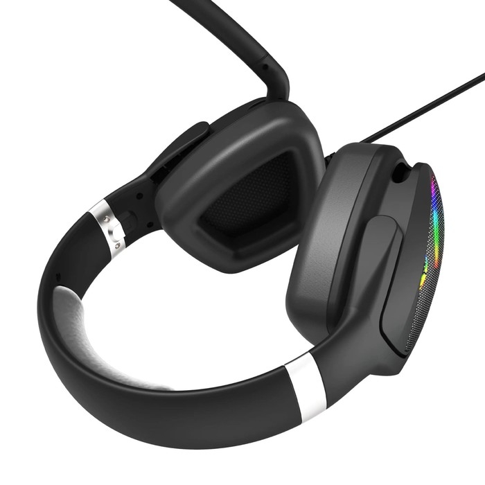 Наушники Marvo HG9068, игровые, полноразмерные, микрофон, USB, 2.1 м, RGB, чёрные Наушники Marvo HG9068, игровые, полноразмерные, микрофон, USB, 2.1 м, RGB, чёрные