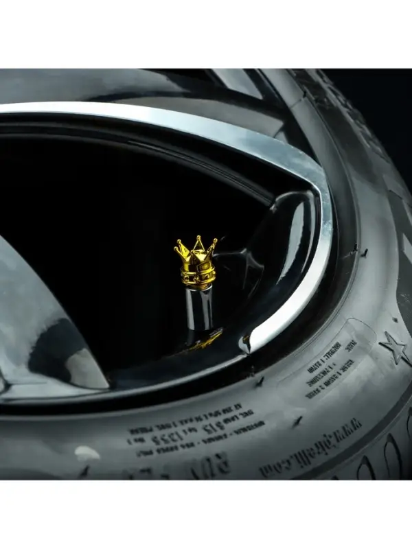 Колпачок на вентиль, TORSO, корона, набор 4 шт.