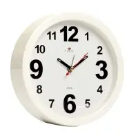 Будильник-часы настольные &laquo;Классика&raquo;, дискретный ход, d=15 см, 16.5&times;16.5 см, от батарейки АА