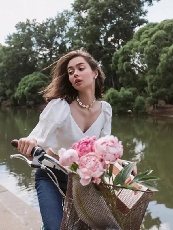 Чокер &laquo;Морская звезда&raquo;, белый в серебре, 42 см