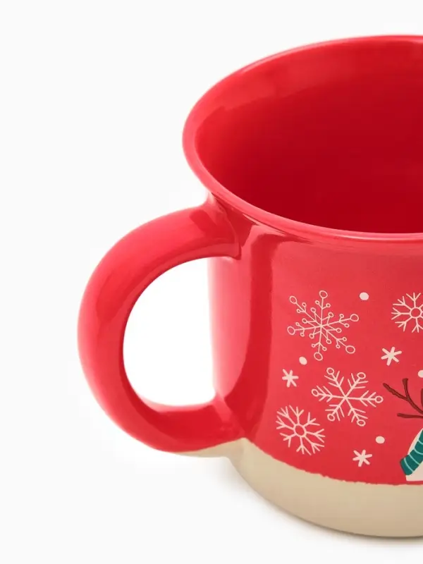 Кружка чайная новогодняя «Зимний снеговик», 400 мл, ручная работа Кружка чайная новогодняя «Зимний снеговик», 400 мл, ручная работа